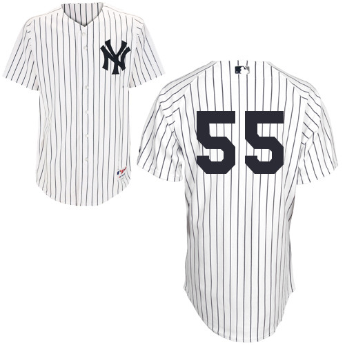 Yankees #55 Russell Martin White Stitched MLB Jersey - Click Image to Close